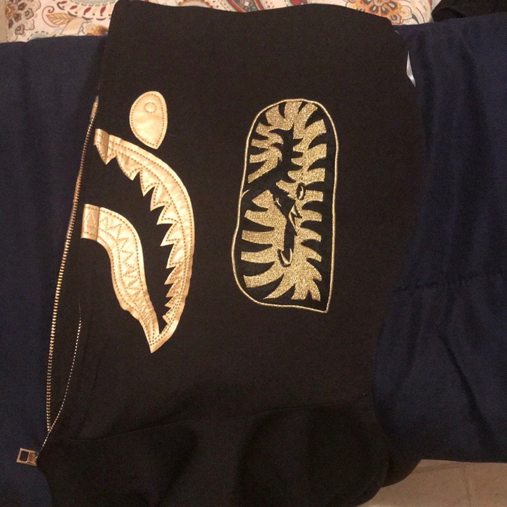 COPY - BAPE A Bathing Ape Foil Mix Hoodie Not Real